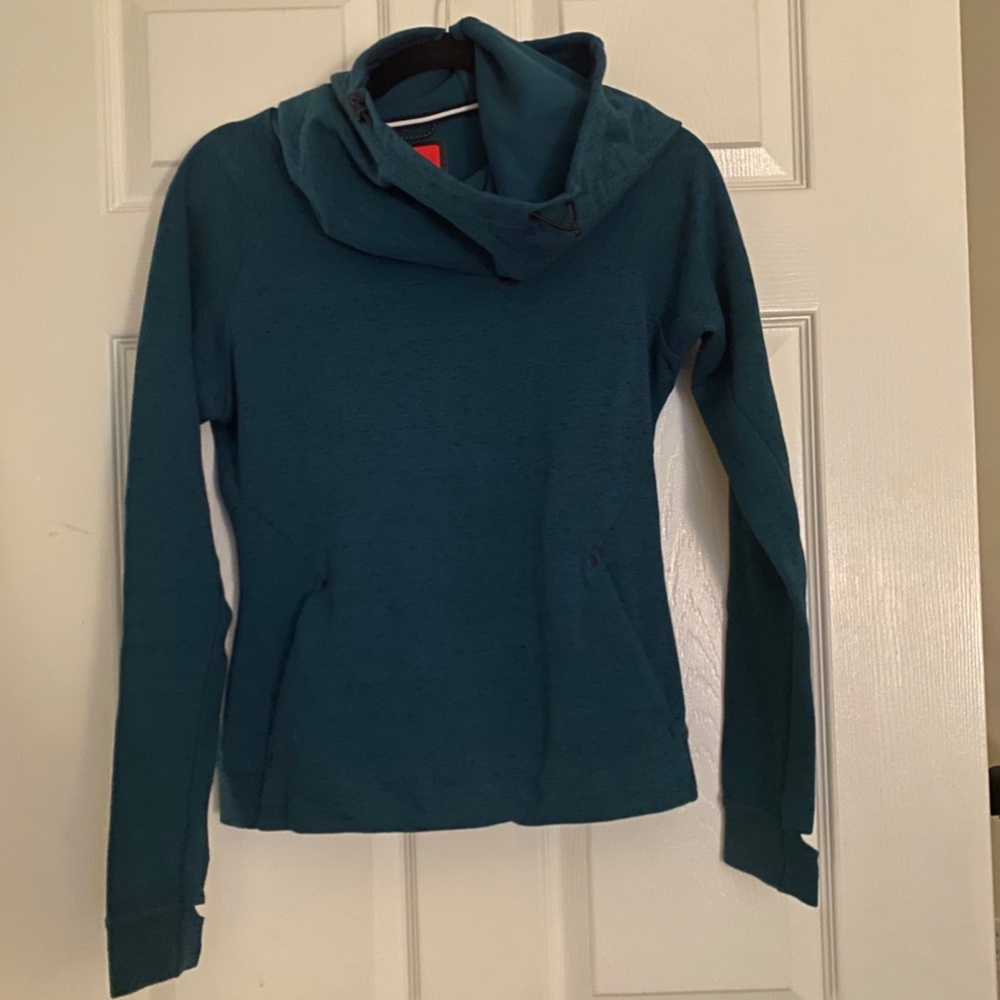 Nike Thermal Cowl Neck Sweatshirt - Teal - SMALL